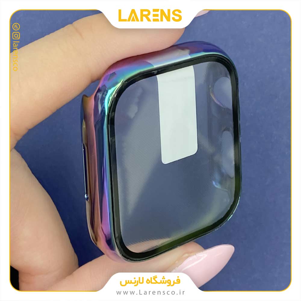 کاور اپل واچ PC Glass سایز 41mm رنگ Seven Color